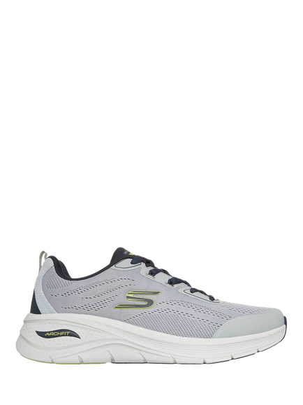 Skechers Arch Fit 3.0 Prawsper Lace Up Trainers, Black, Grey