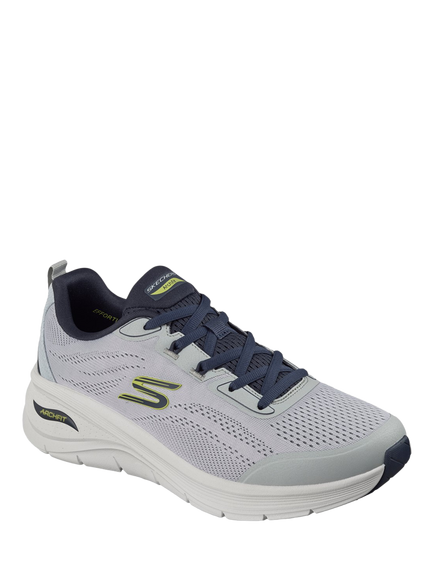 Skechers Arch Fit 3.0 Prawsper Lace Up Trainers, Black - view 2, Grey