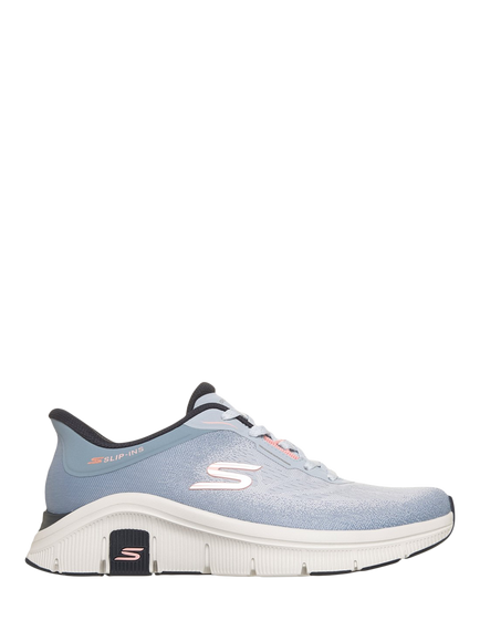 Skechers Hands Free Slip-ins Relaxed Fit Flex Soft Icon Trainers, Light Blue, Light Blue