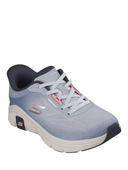 Skechers Hands Free Slip-ins Relaxed Fit Flex Soft Icon Trainers, Light Blue - view 2, Light Blue