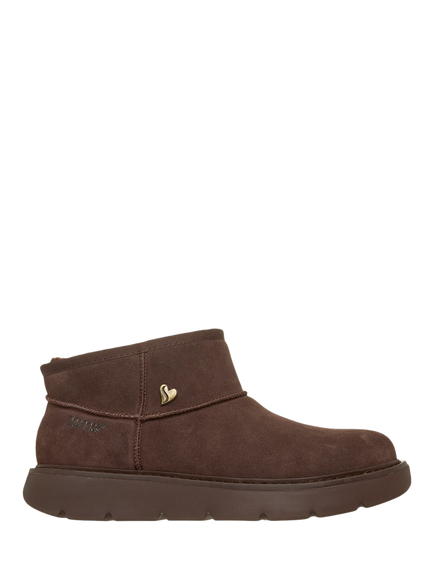 Skechers Hands Free Slip-ins Keepsakes Cozy Mini Ankle Boots, Chocolate