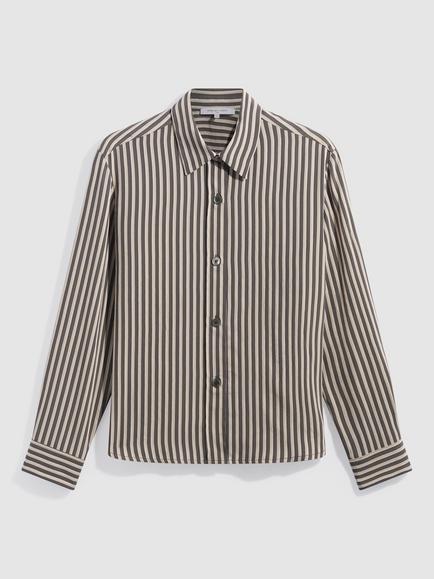 Gerard Darel Loris Striped Shirt, Grey, Grey