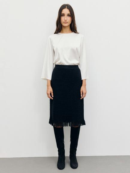Gerard Darel Tess A-Line Skirt, Black - view 2, Black