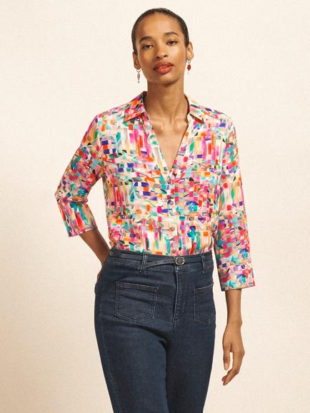 NRBY Opal Viscose Shirt, Multi, Multi