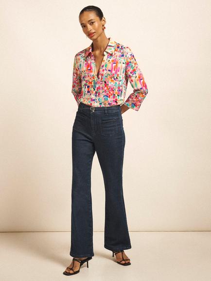 NRBY Opal Viscose Shirt, Multi - view 2, Multi