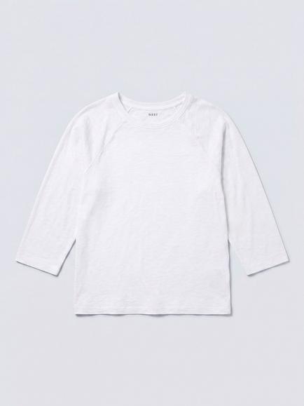 NRBY Wanda Linen Sleeve T-Shirt, White