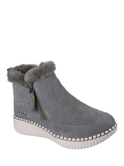 Skechers Relaxed Fit Wilshire Blvd Fresh Zip Ankle Boots, Green Olive - view 2, Green Olive