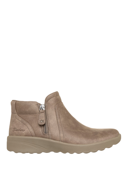 Skechers Lovely Vibe Forever Mine Ankle Boots, Dark Taupe