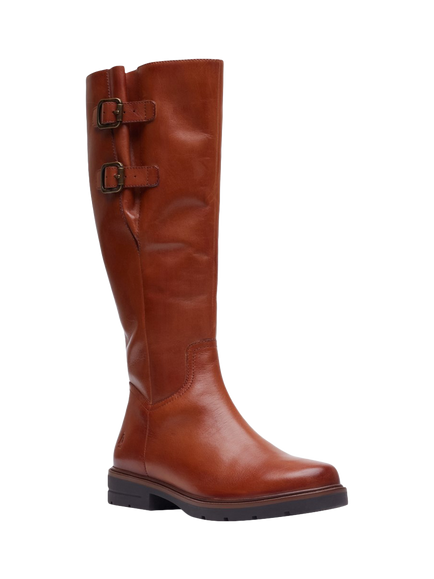 Hush Puppies Tallulah Leather Knee High Boots - view 2, Tan