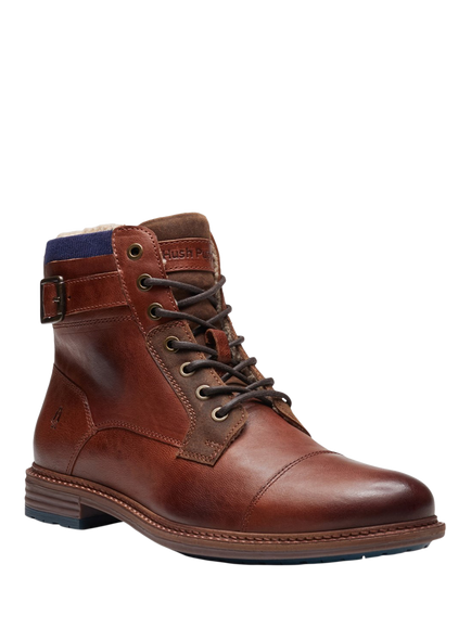 Hush Puppies Jordan Buckle Boot, Dark Brown - view 2, Dark Brown