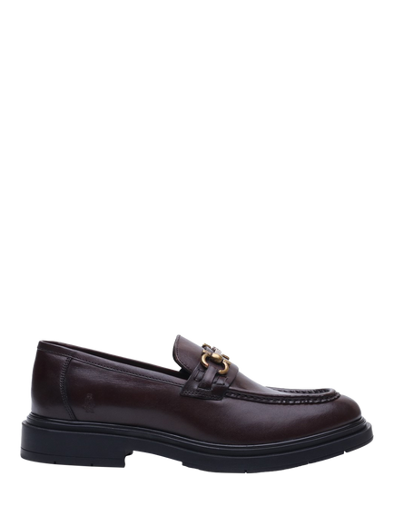 Hush Puppies Leather Edgar Loafers, Brown