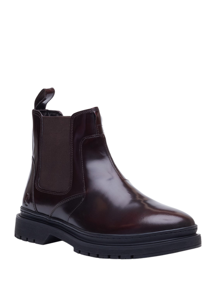 Hush Puppies Jamie Leather Chelsea Boots, Red - view 2, Red