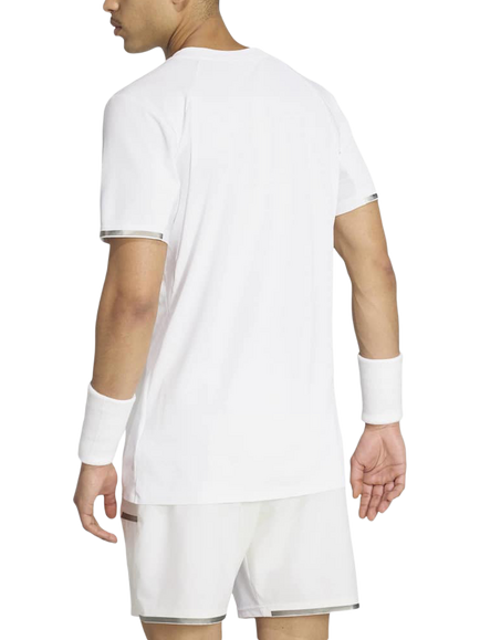adidas Freelift  V Neck Tennis Top, White - view 2, White