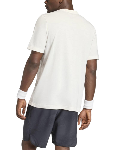 adidas Heritage Graphic Print Crew Neck T-Shirt - view 2, White / Red