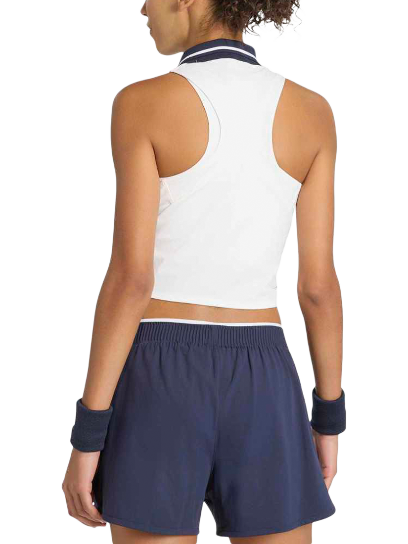 adidas Cropped Tennis Tank Top, White