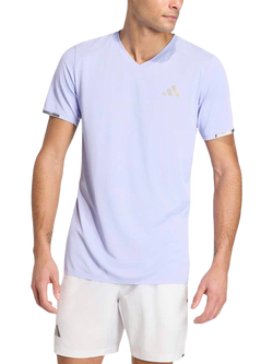 adidas Freelift V Neck Tennis Top, Violet Tone, Violet Tone