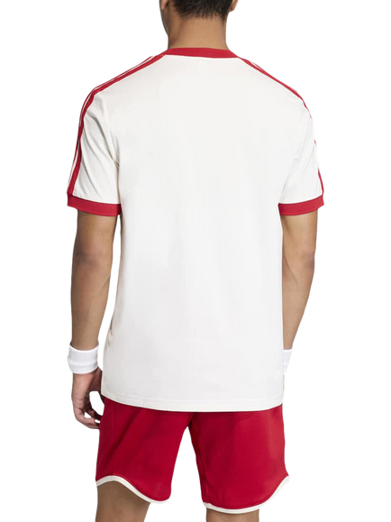 adidas Heritage V Neck Tennis Top - view 2, Chalk White