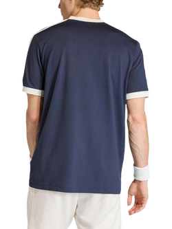 adidas Heritage V Neck Tennis Top - view 2, Legend Ink