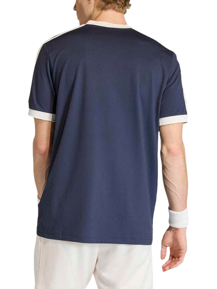 adidas Heritage V Neck Tennis Top - view 2, Legend Ink
