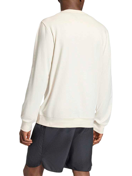 adidas Heritage Crew Neck Cotton Blend Sweatshirt - view 2, White / Blue