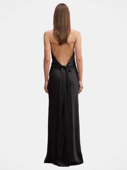 Forever New Drew Halterneck Back Tie Maxi Dress - view 2, Black