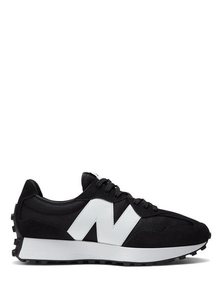 New Balance 327 Trainers, Black White, Black White