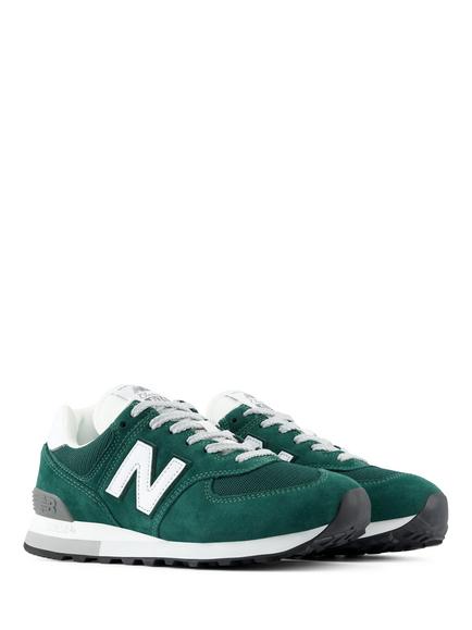 New Balance 574 Trainers, Nordic Green - view 2, Nordic Green