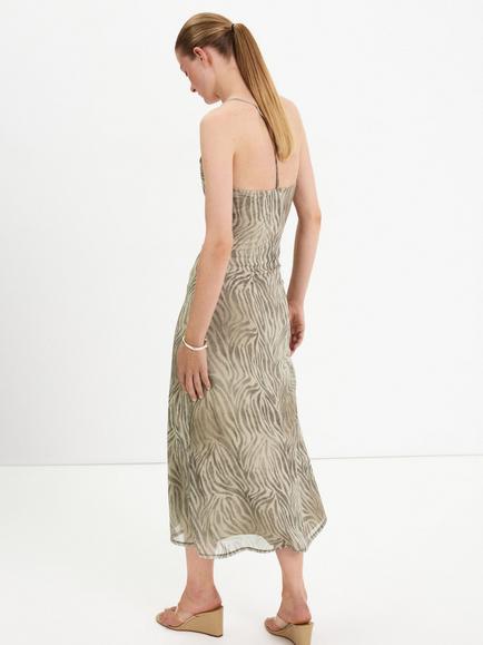 Mango Midi Dress, Stone - view 2, Stone