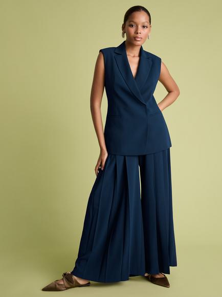 FLORERE Shoulder Waistcoat, Teal - view 2, Teal