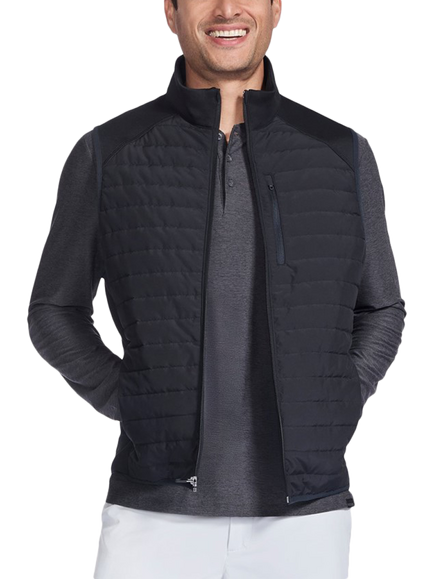 Skechers Go Shield Cosy Fit Hybrid Vest, Bold Black, Bold Black