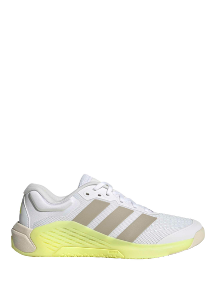 adidas Women's Dropset 4 Power Workout Training Shoes, White/Lemon, White/Lemon