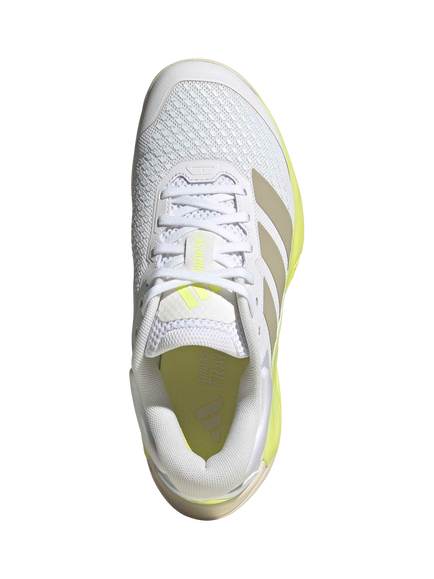 adidas Women's Dropset 4 Power Workout Training Shoes, White/Lemon - view 2, White/Lemon