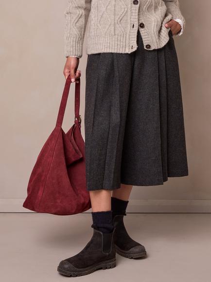 Celtic & Co. Suede Slouchy Shoulder Bag, Russet - view 2, Russet