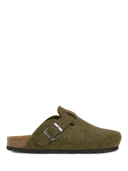 Celtic & Co. Felt Clogs, Khaki