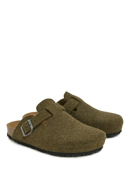 Celtic & Co. Felt Clogs - view 2, Khaki