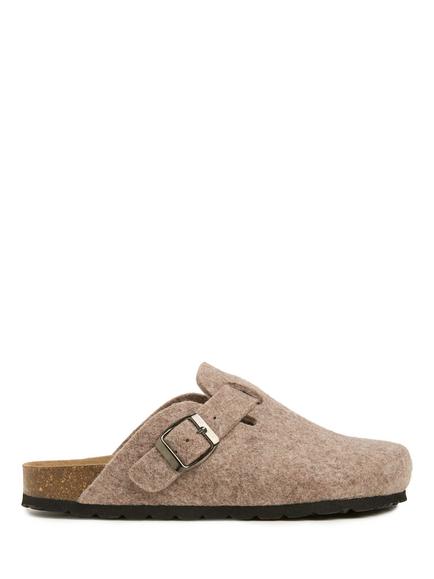 Celtic & Co. Felt Clogs, Taupe