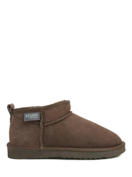 Celtic & Co. Studio Sheepskin Slipper Boots, Chocolate, Chocolate