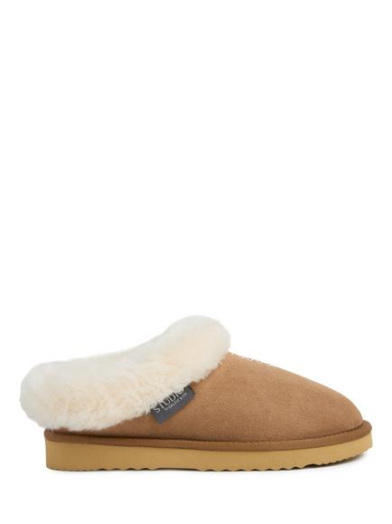 Celtic & Co. Embroidered Sheepskin Slippers, Spice, Spice