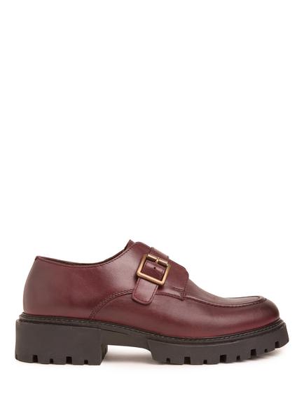 Celtic & Co. Leather Chunky Monk Shoes, Oxblood, Oxblood