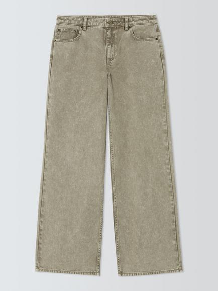 MICHAEL Michael Kors Relaxed Wide Leg Jeans, Dusty Sage, Dusty Sage