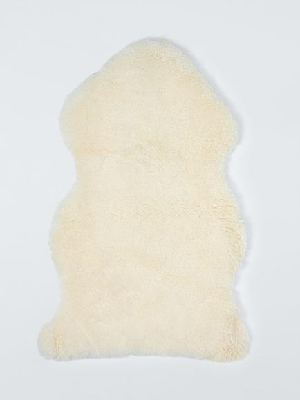 John Lewis New Zealand Curly Sheepskin Rug, Ivory, Ivory