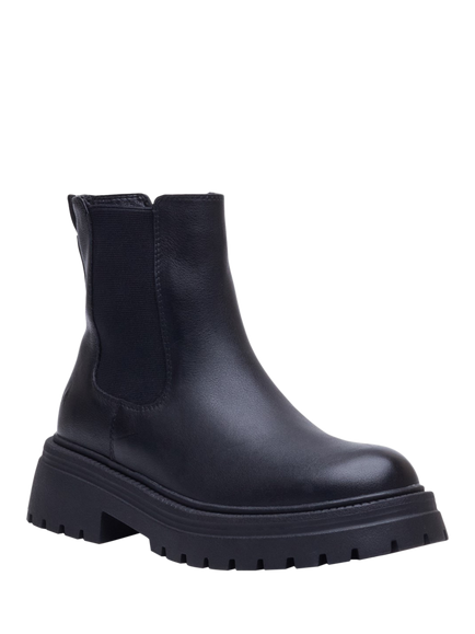 Hush Puppies Rose Leather Chelsea Boots - view 2, Black