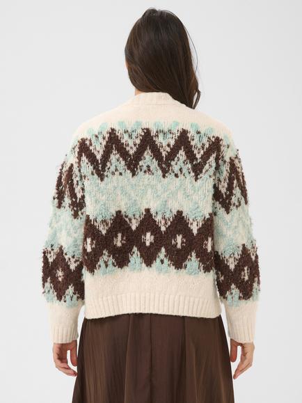 Saint Tropez Tuska Cardigan, Ice - view 2, Ice