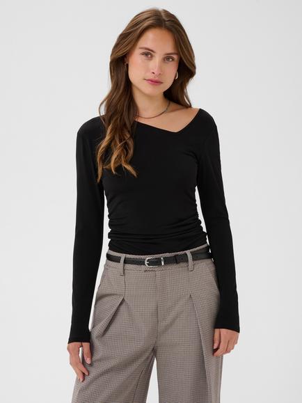 Saint Tropez Tafia Top, Black, Black