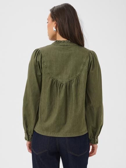 Saint Tropez Titiana Blouse, Green - view 2, Four Leaf Clover