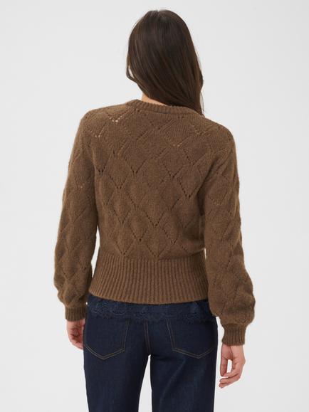 Saint Tropez Tabbatha Jumper - view 2, Dark Earth Melange