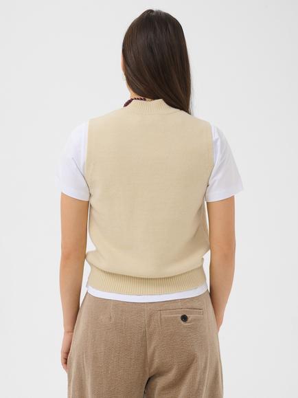 Saint Tropez Theresa Textured Vest, Frozen Dew - view 2, Frozen Dew