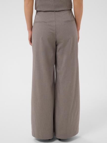 Saint Tropez Terina Pleated Trousers, Chocolate - view 2, Chocolate Brown