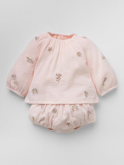 Oat & Marl Baby Shoreline Sunshine Set, Desert Rose, Desert Rose