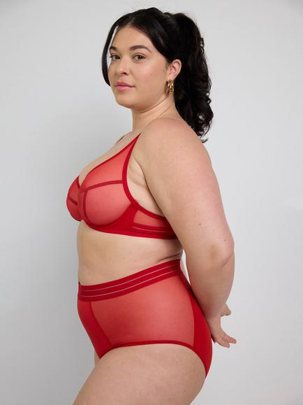 Maison Lejaby Nufit Underwired Bra, Rouge Passion - view 2, Rouge Passion